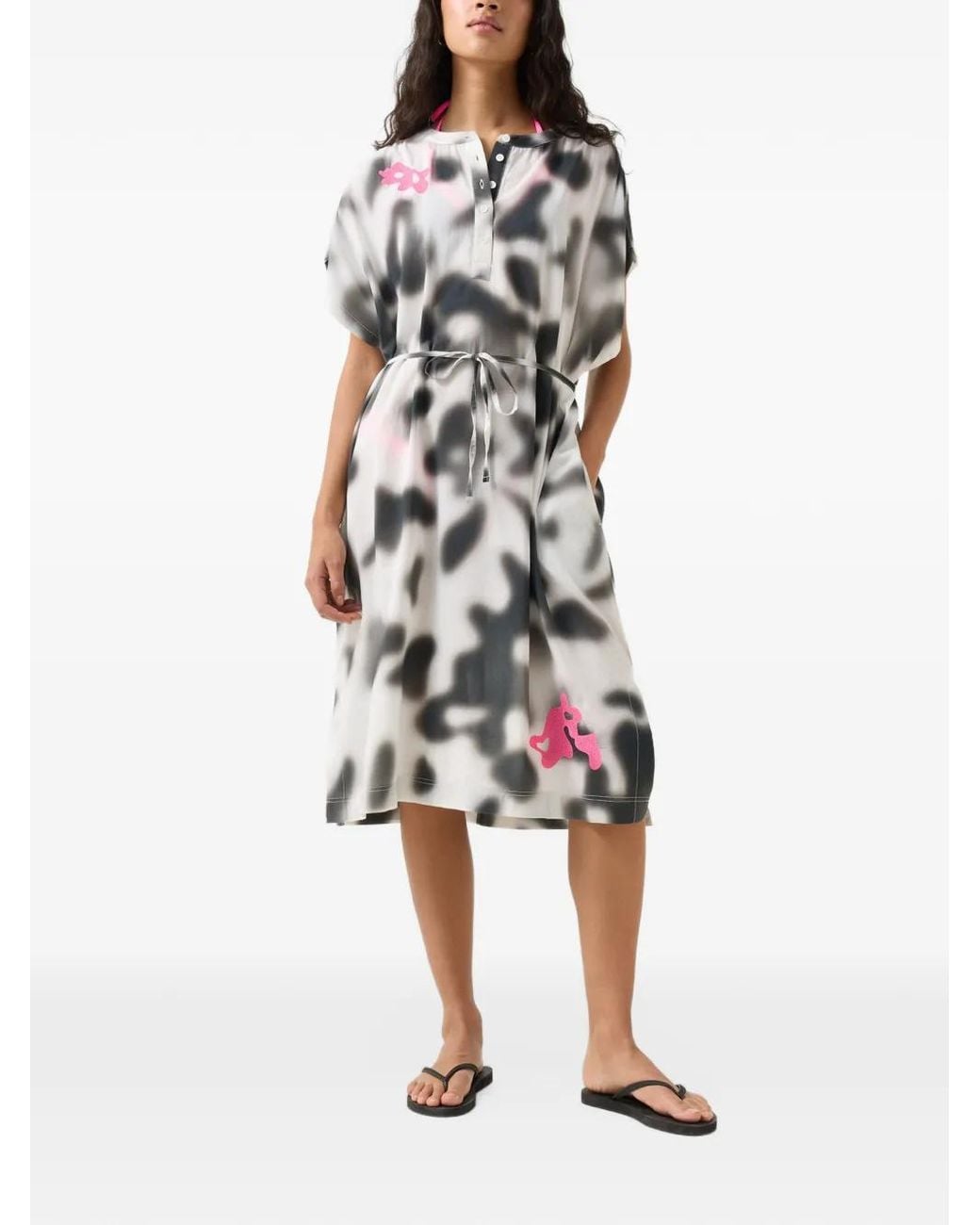Bogner Fire + Ice White Tonia Camouflage-Print Tunic