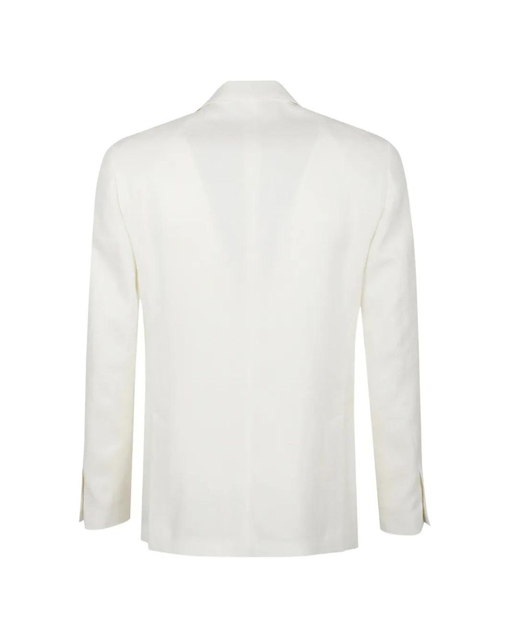 Lardini White Button-Up Blazer for men