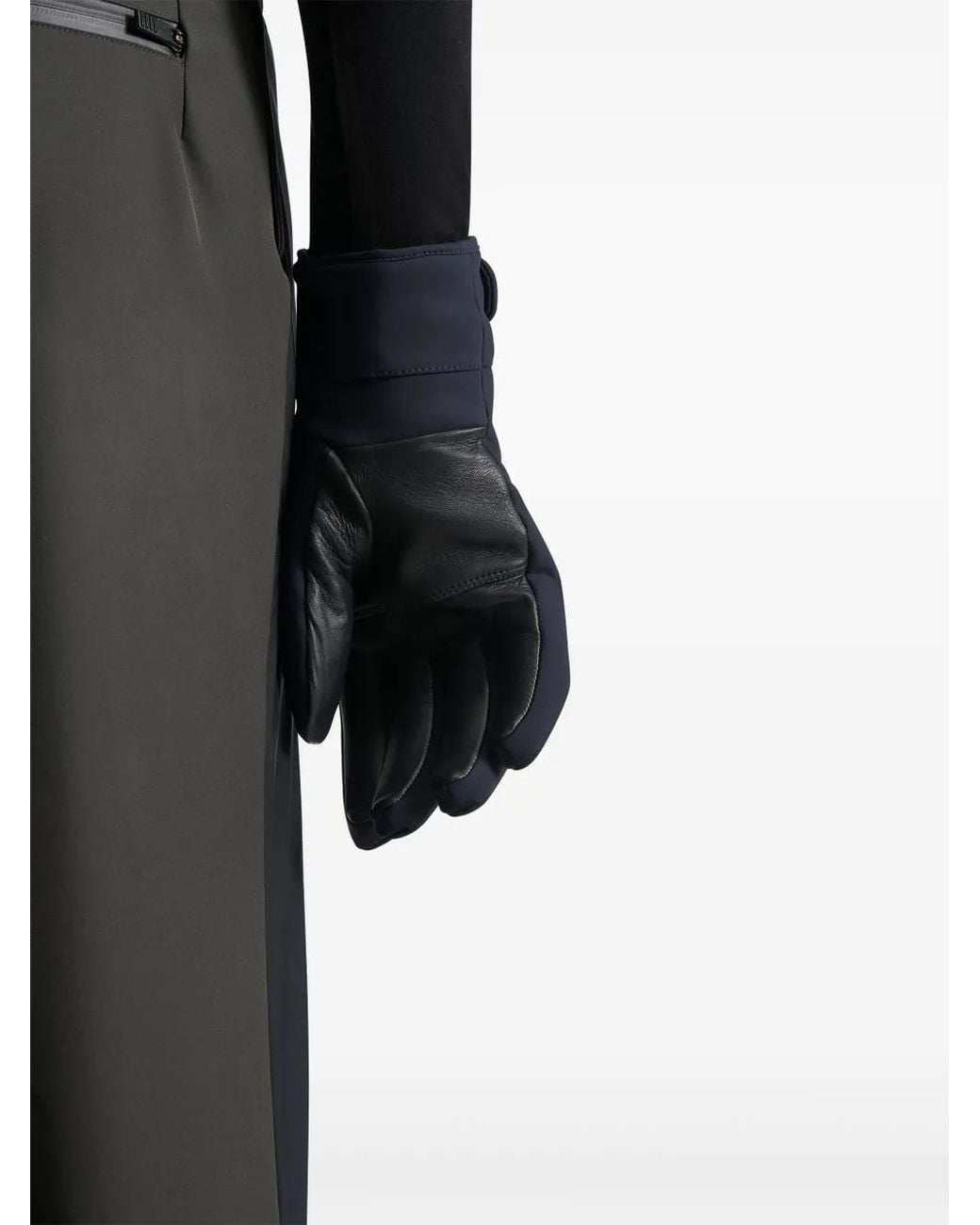 Fusalp Blue Glacier Leather-Insert Ski Gloves for men