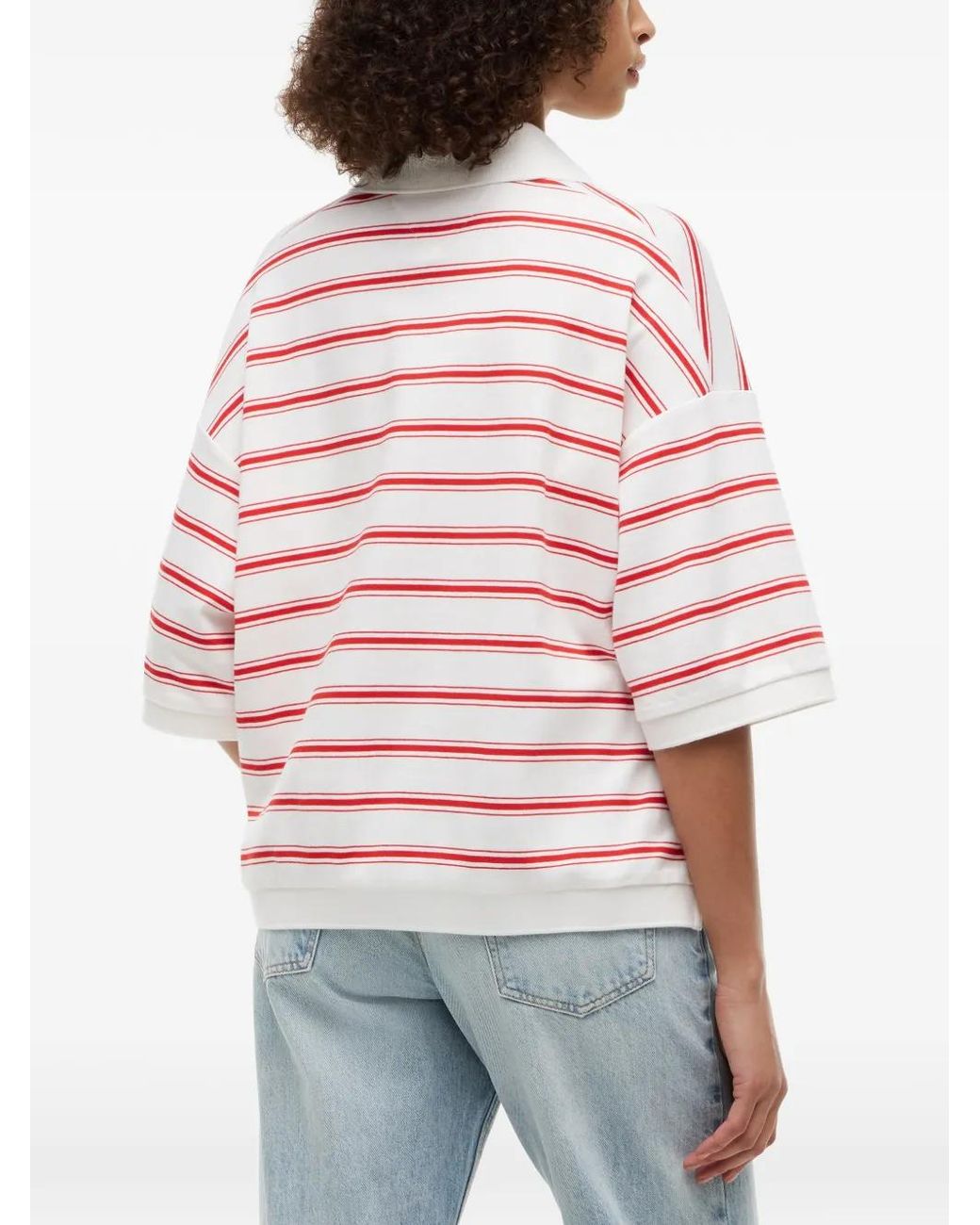 Tommy Hilfiger Pink Striped Short-Sleeve Polo Shirt