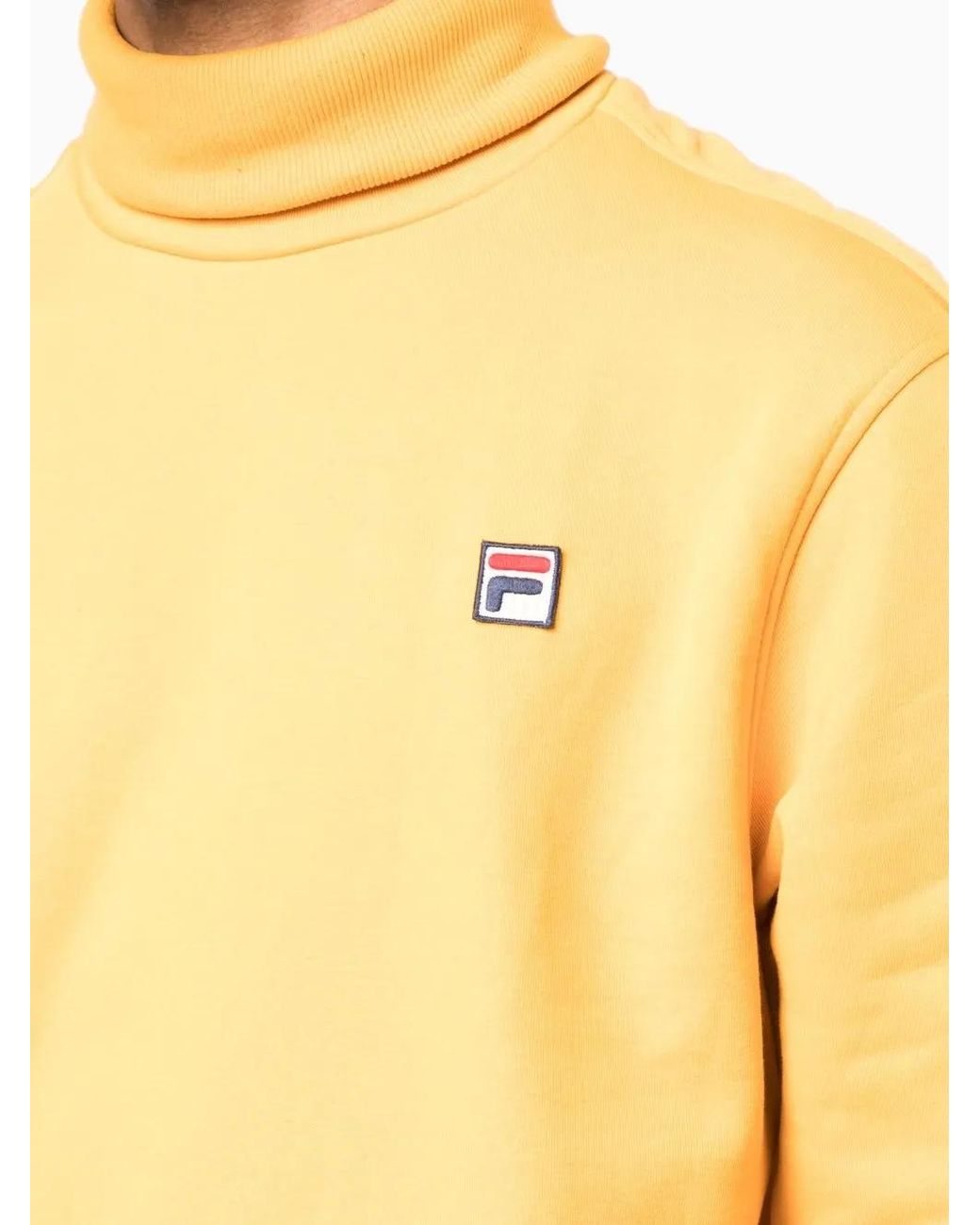 Fila Yellow Roll-Neck Jumper for men