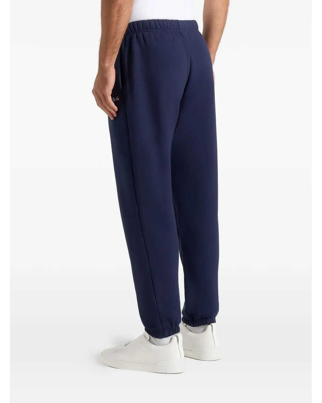 Manière De Voir Blue Js005 Signature Regular-Fit Cuffed Joggers for men