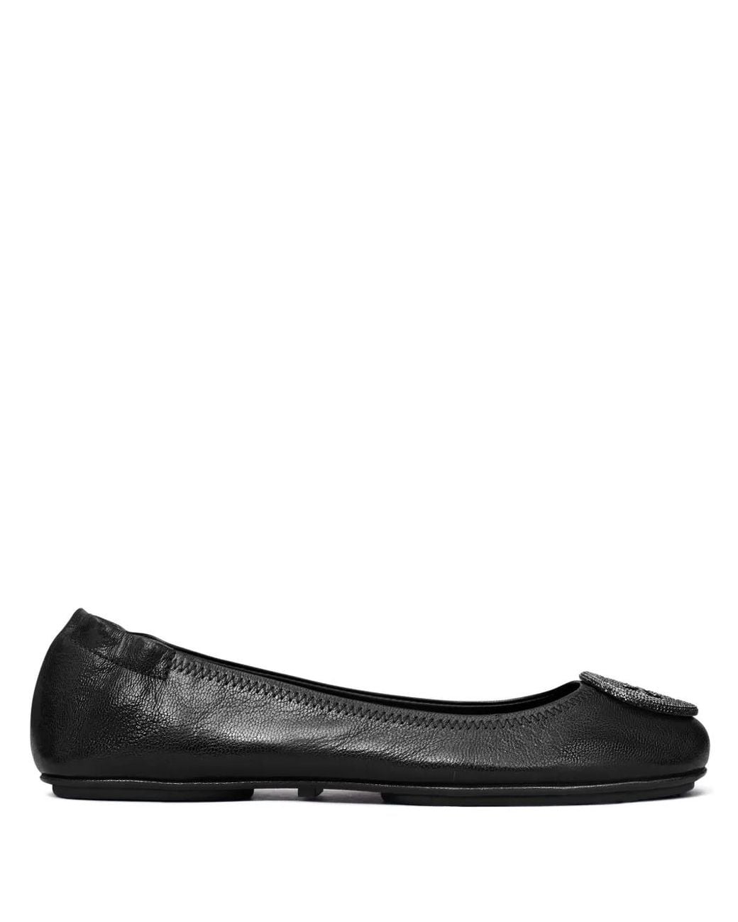 Tory Burch Black Elegant Ballet Flats For