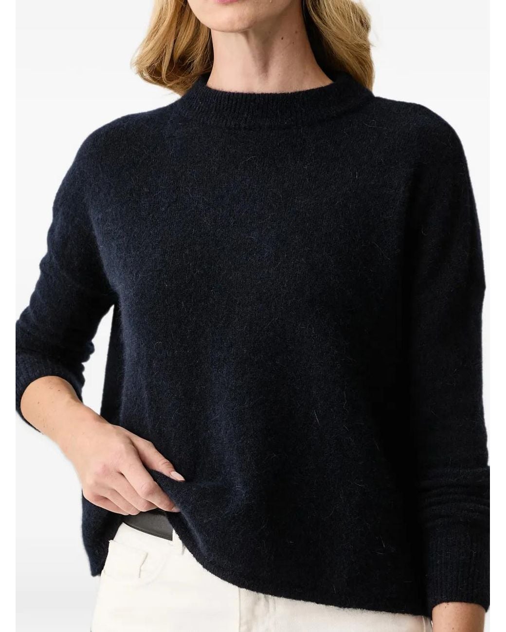 Sessun Black Kunlun Crew-Neck Long-Sleeve Sweater