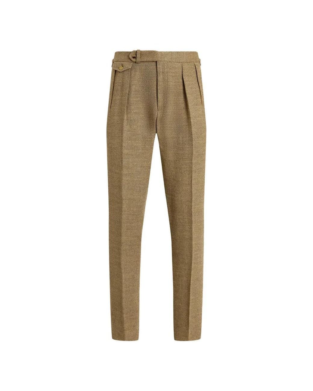 Polo Ralph Lauren Natural Pleated Trousers for men
