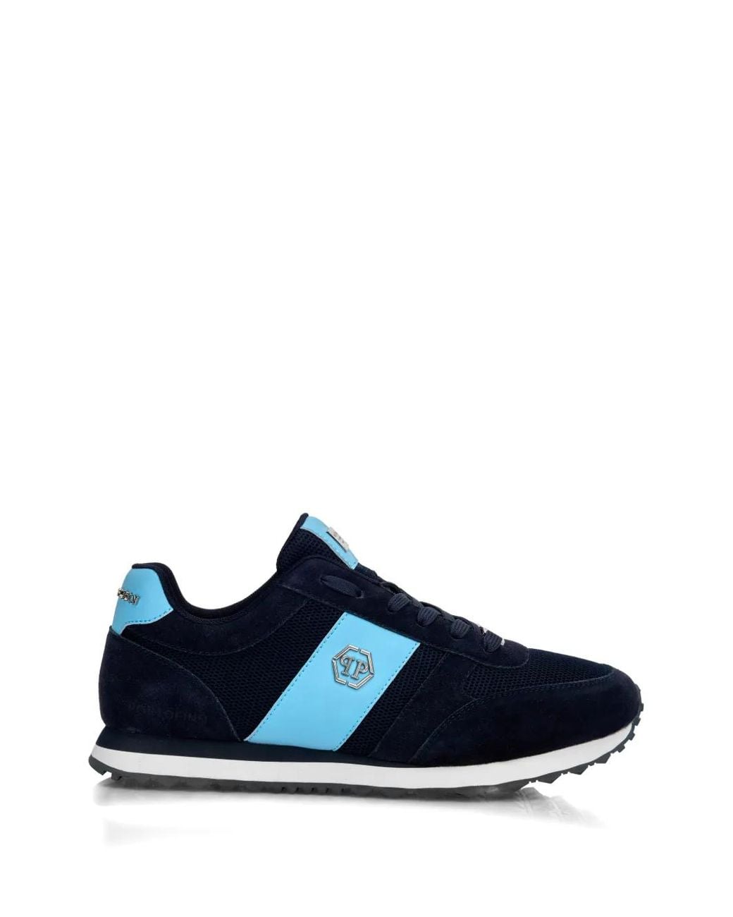 Philipp Plein Blue Portofino Runner Hexagon Lace-Up Sneakers