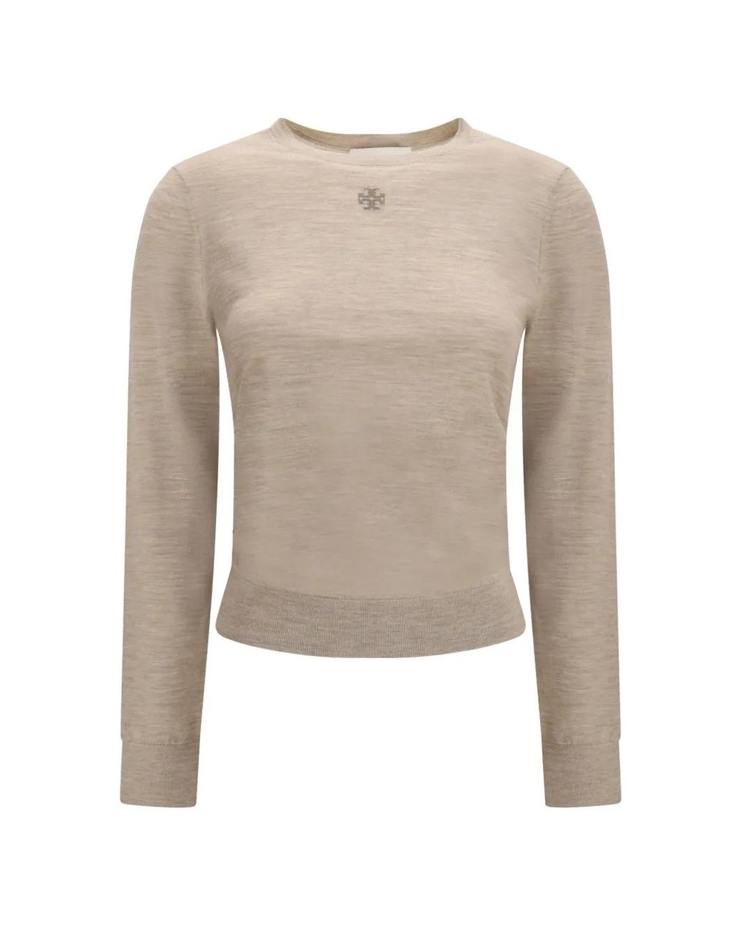 Tory Burch White T Monogram Sweater