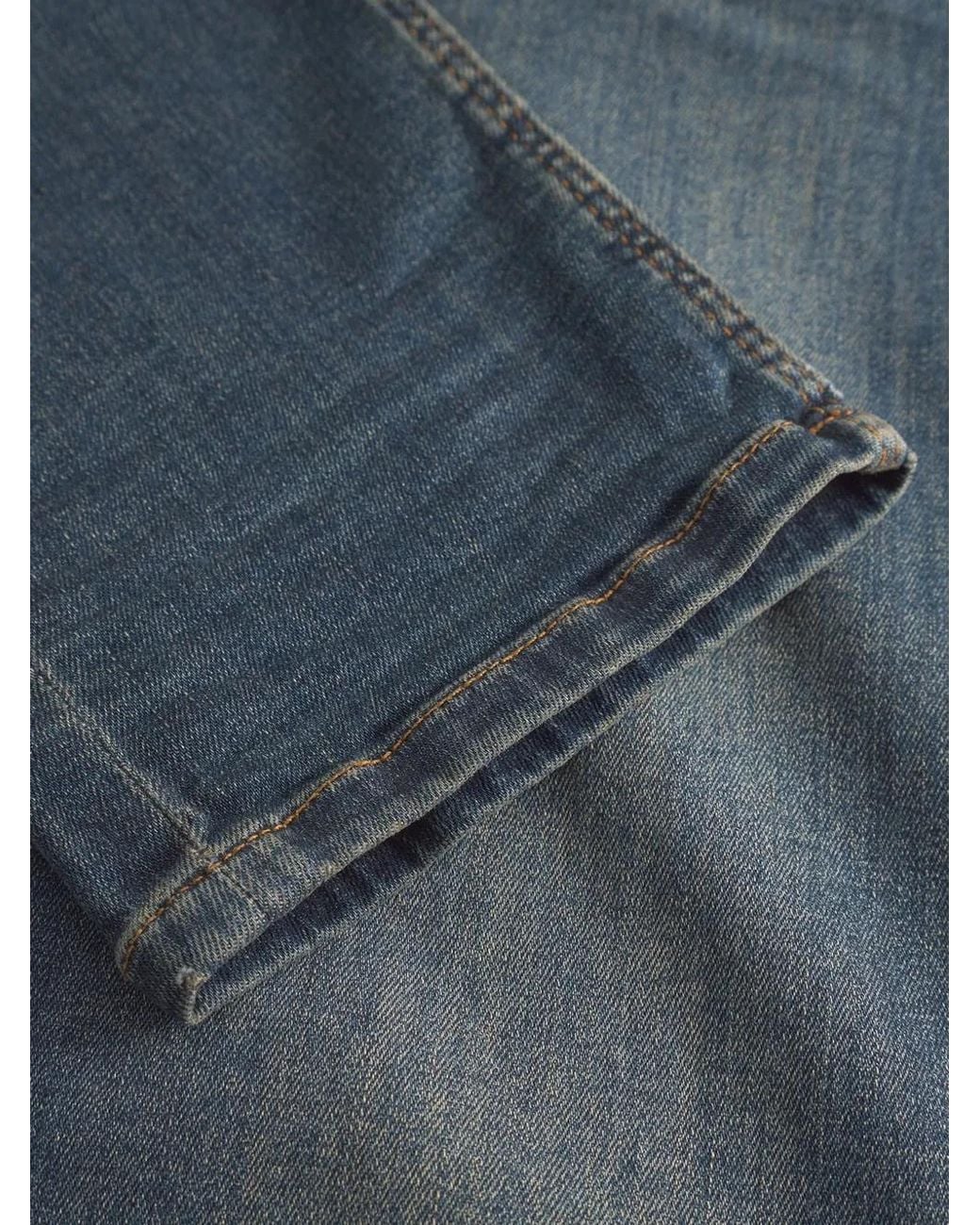 Gabba Blue Rey Faded Denim Jeans for men