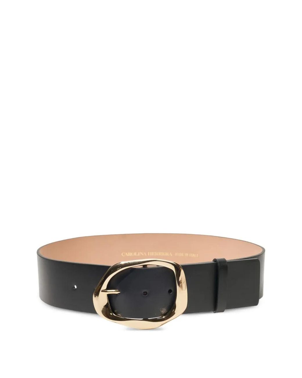 Carolina Herrera White Leather Belt