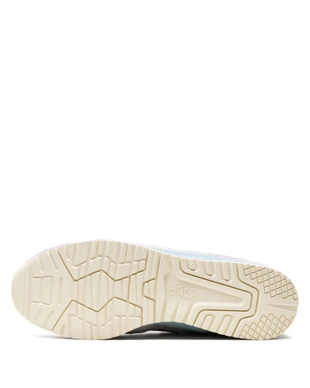 Asics White Colour-Block Lace-Up Sneakers