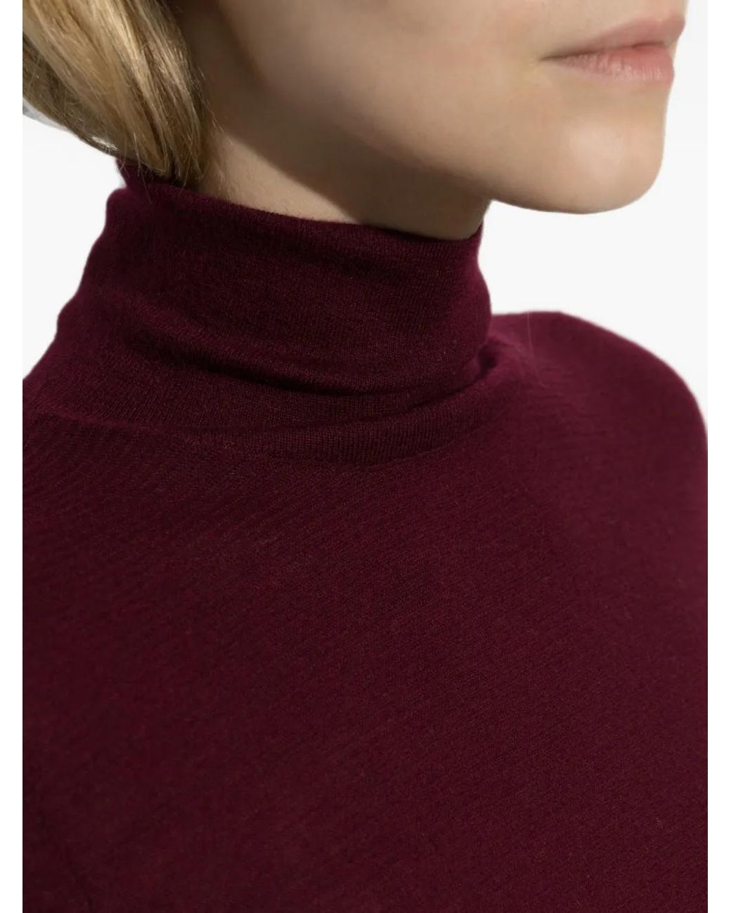 Lisa Yang Purple Lory Roll-Neck Sweater