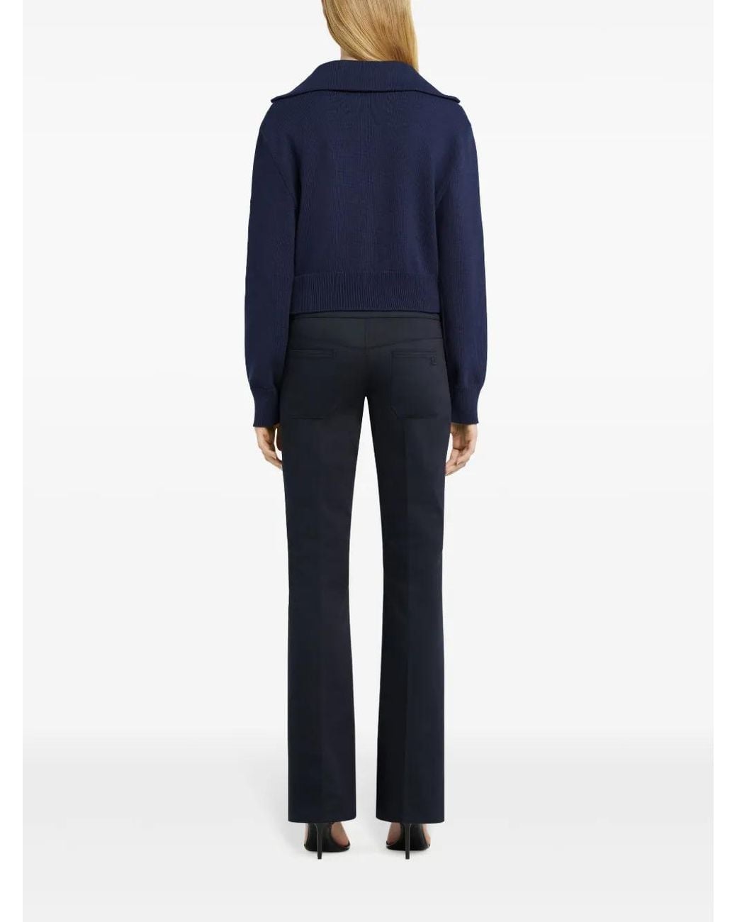 Courreges Trucker Trui in het Blue