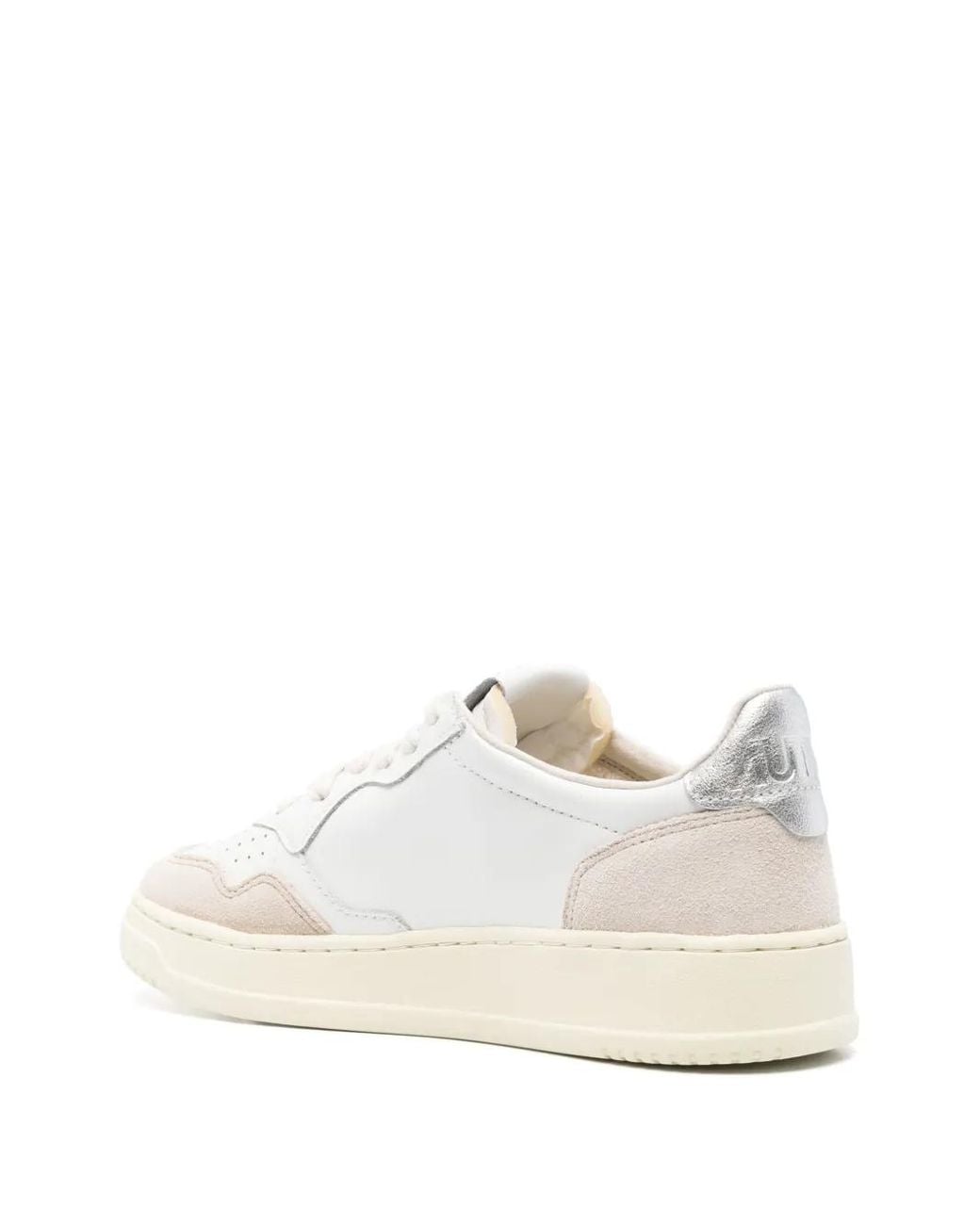 Medaillee Femme Sneakers Blanc--Argent Autry en coloris White