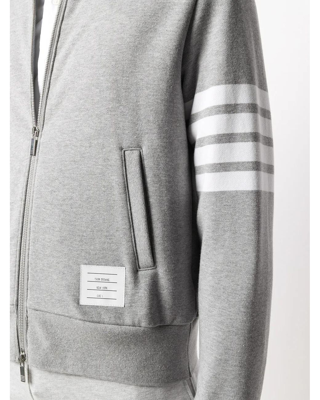 Thom Browne Gray 4-bar Motif Performance Jacket for men