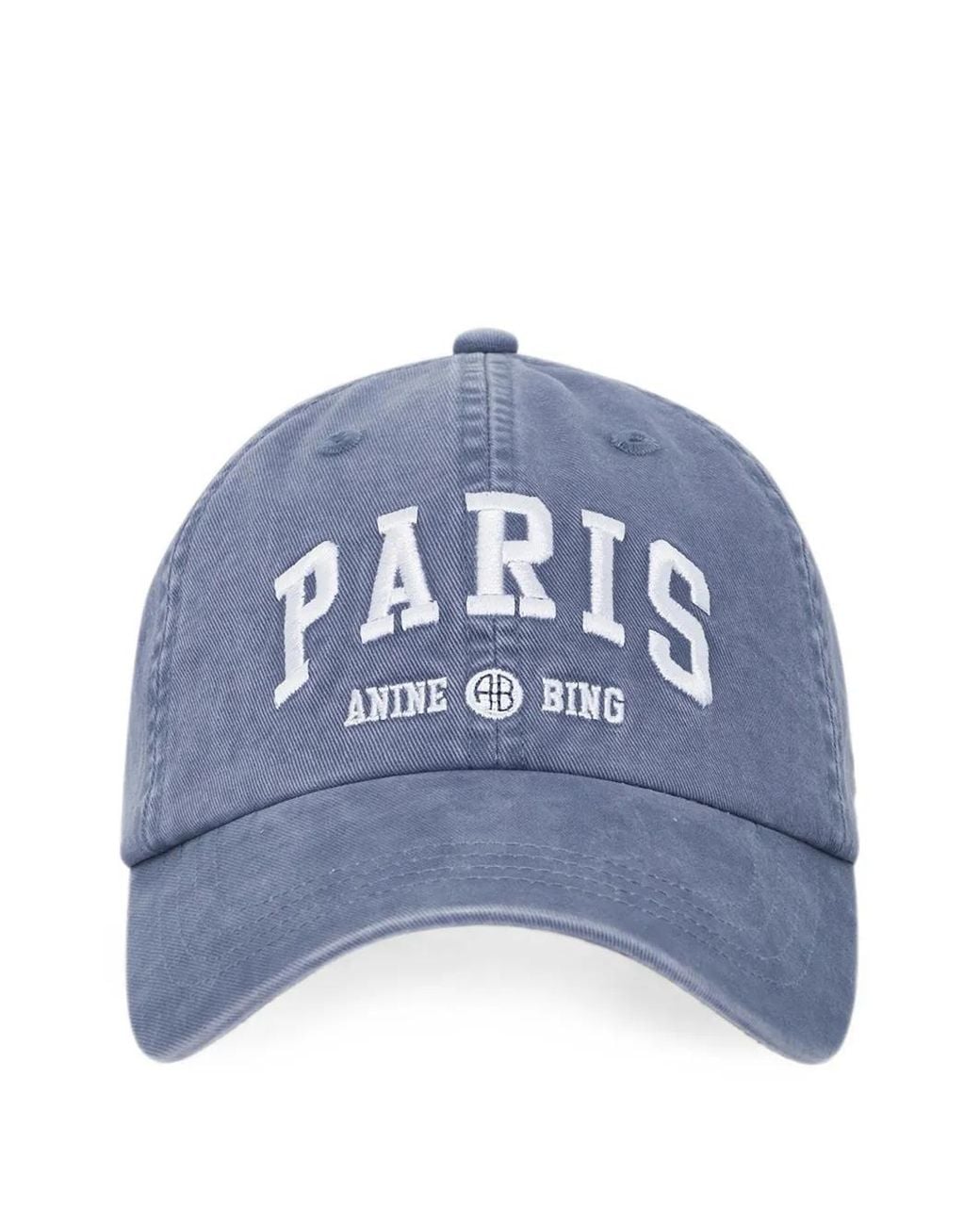 Anine Bing Blue Jeremy Baseball Cap Paris University
