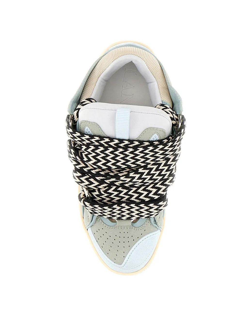 Lanvin White Curb Sneakers