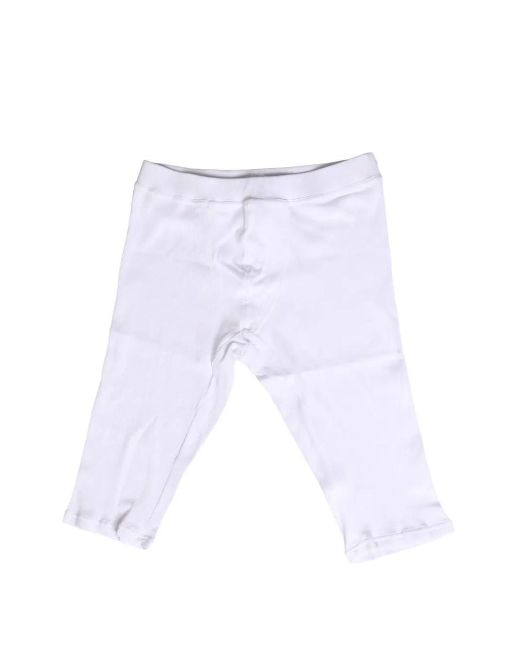 Dolce & Gabbana White Ribbed-Knit Long Johns for men