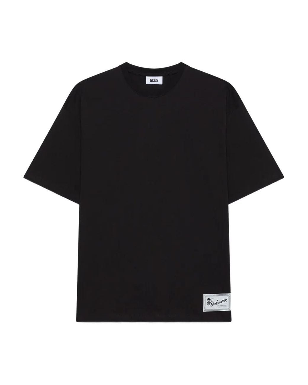 Gcds Black Graphic-Printed T-Shirt for men
