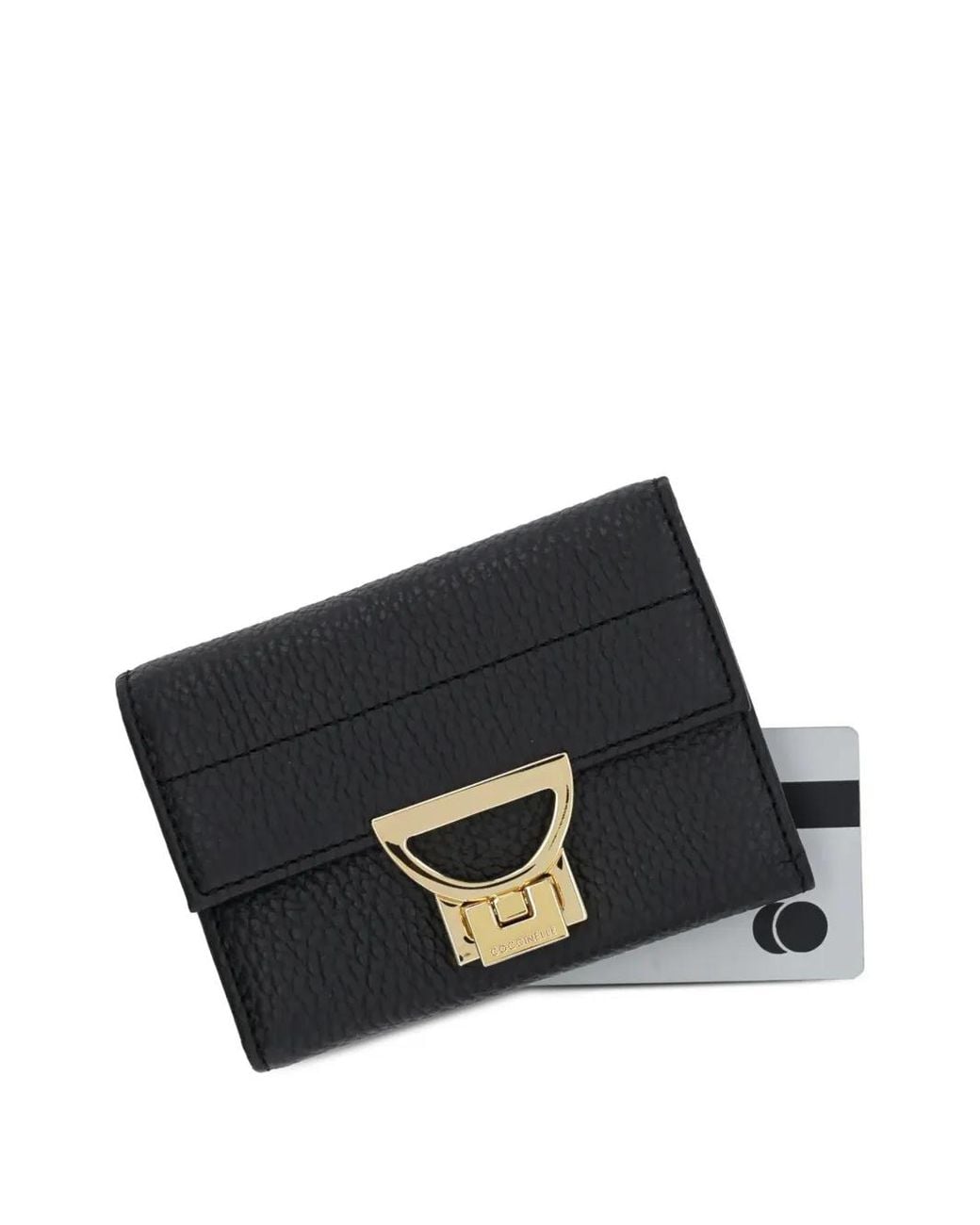 Coccinelle Black Logo Plaque Wallet