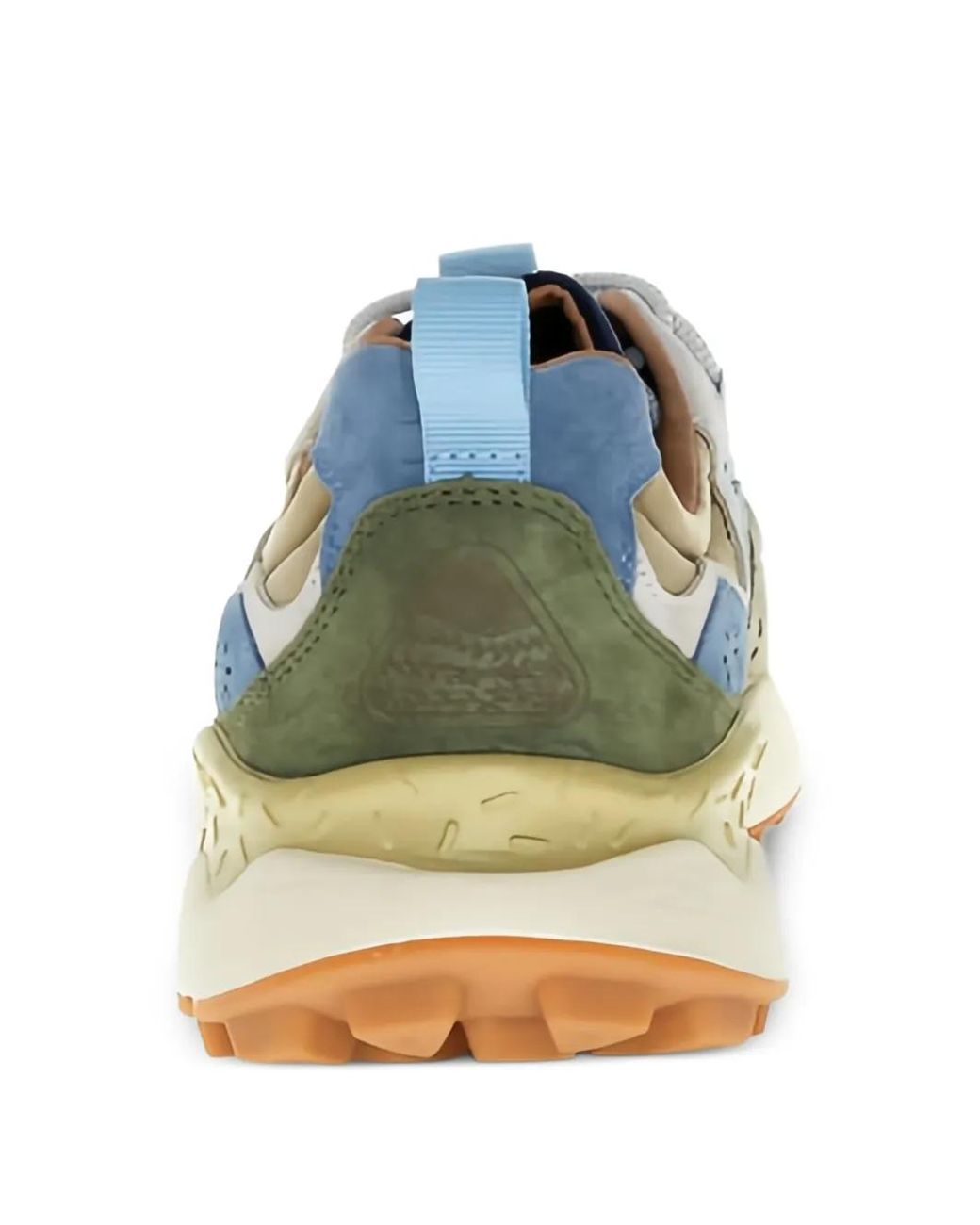 Flower Mountain Blue Suede-Panel Sneakers for men