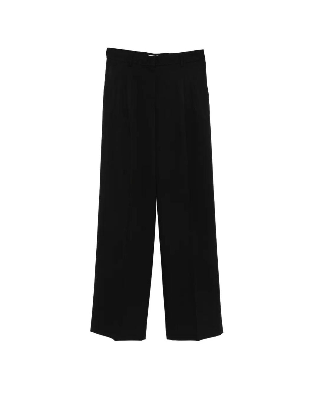 Cellar Door Black Wilma Pleated Trousers