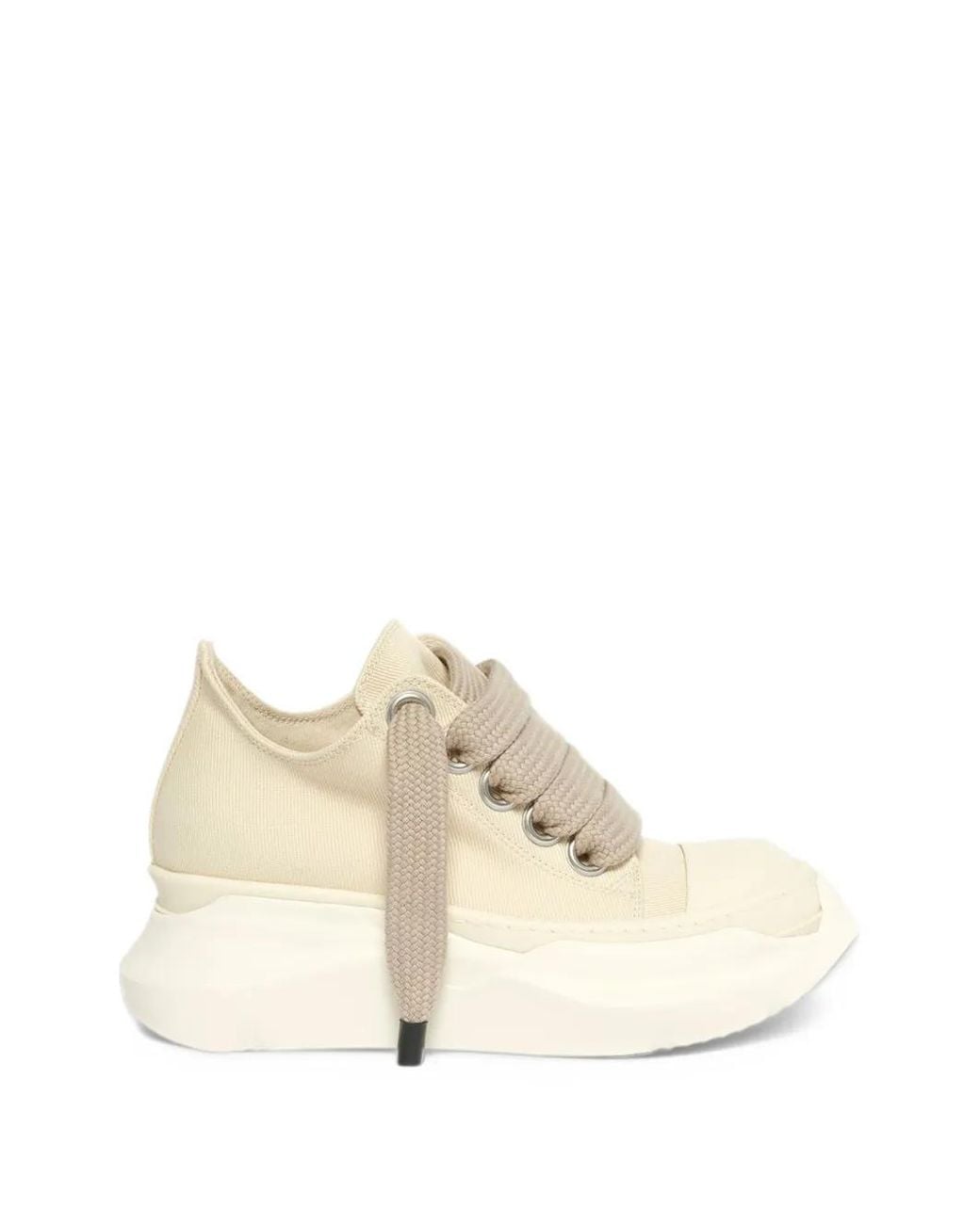 Rick Owens Natural Jumbolace Abstract Sneakers