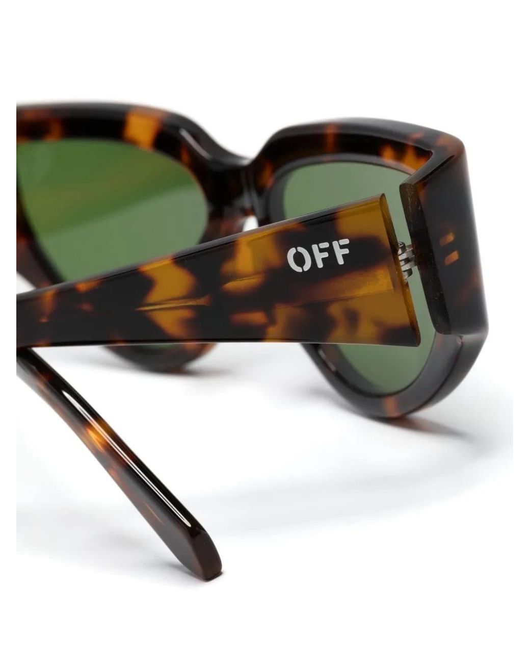 Off-White c/o Virgil Abloh Green Seward Cat-Eye Frame Sunglasses