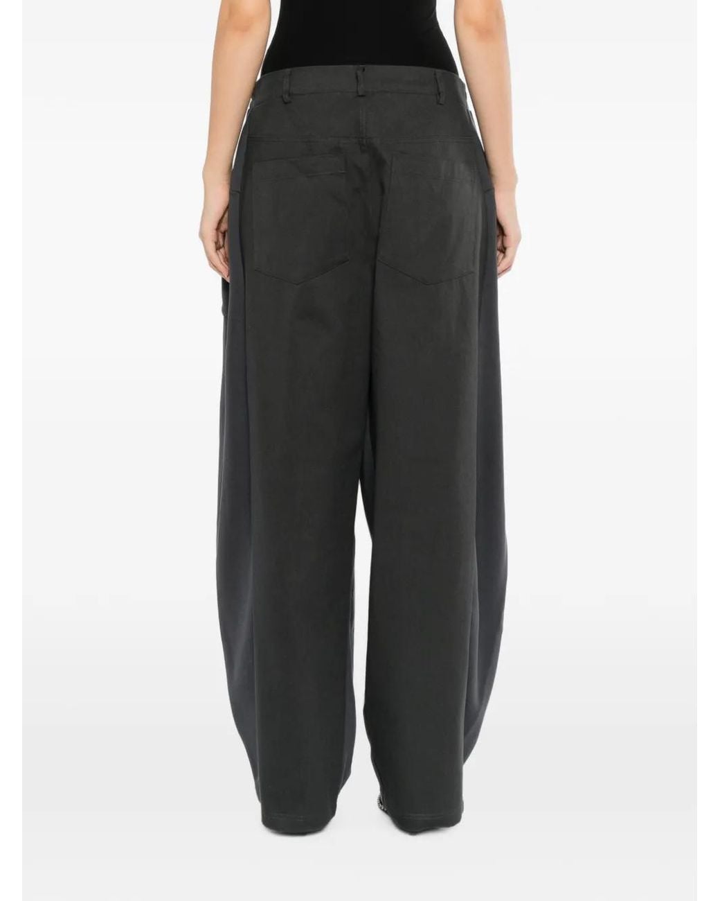 BONBOM Gray Pleated Track Pants