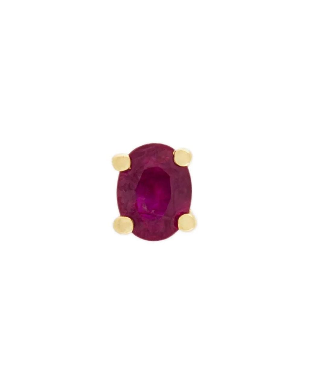 Wouters & Hendrix Purple Ruby Stud Earring