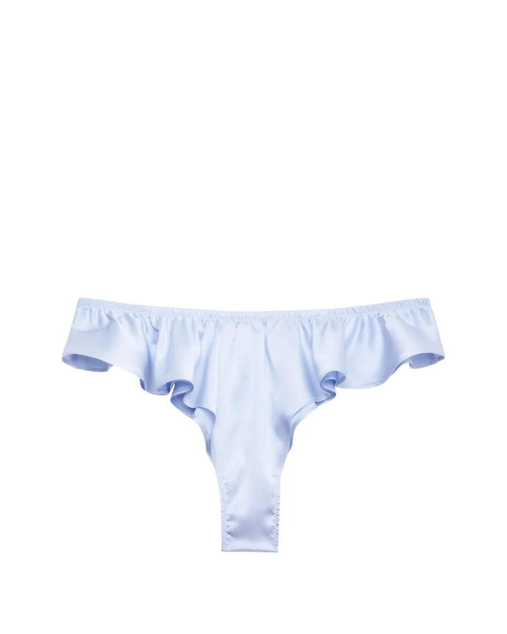 Fleur du Mal Blue Luxe Flutter Briefs