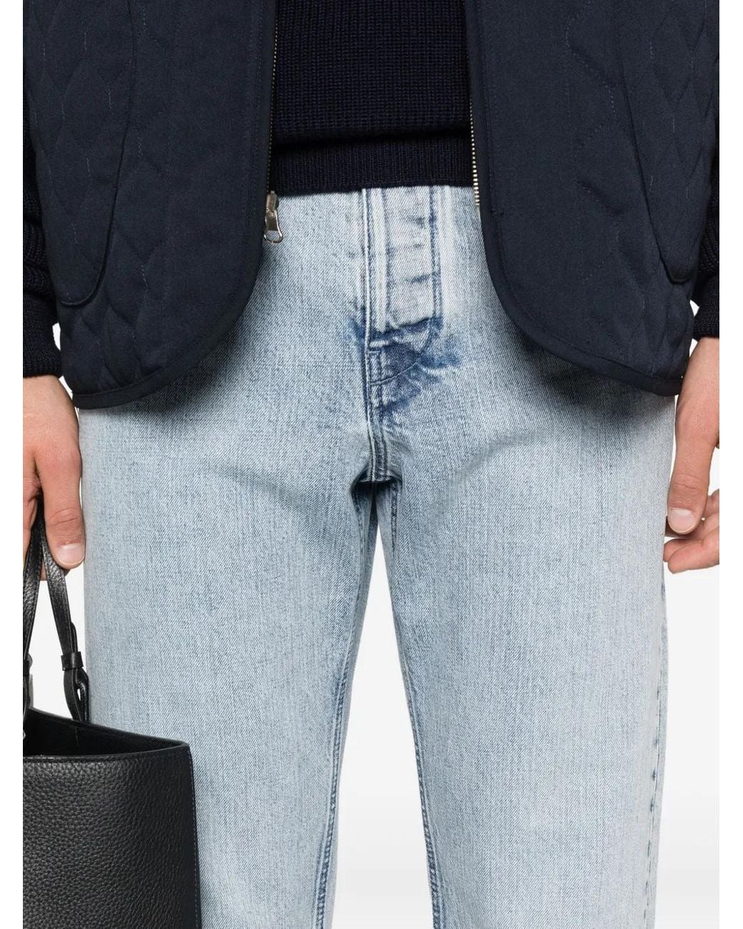 Jil Sander Jeans Met Logopatch in het Blue voor heren