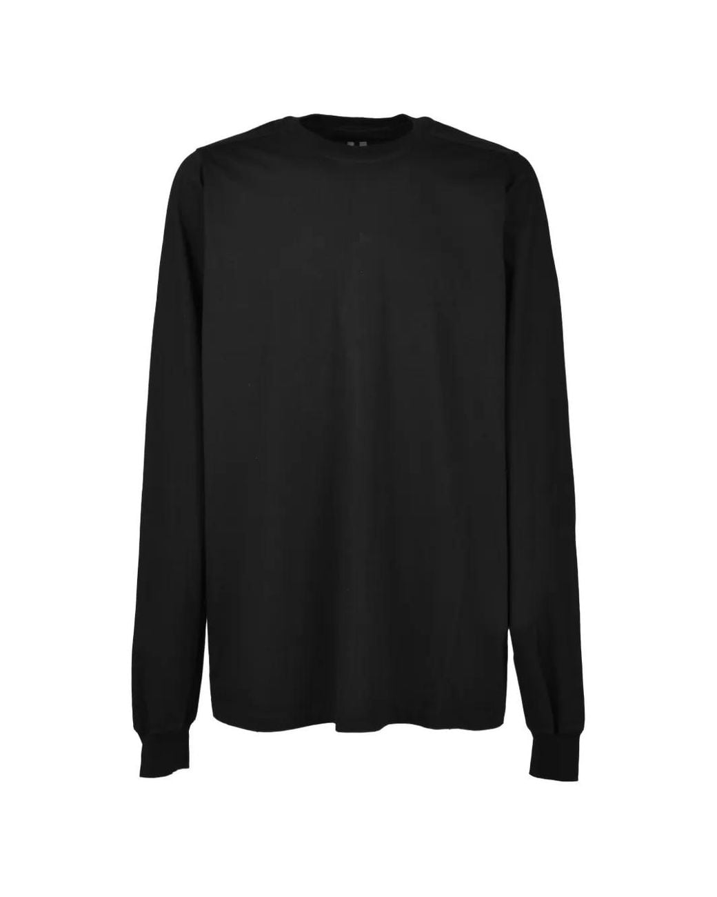 Rick Owens Black Long-Sleeve T-Shirt for men