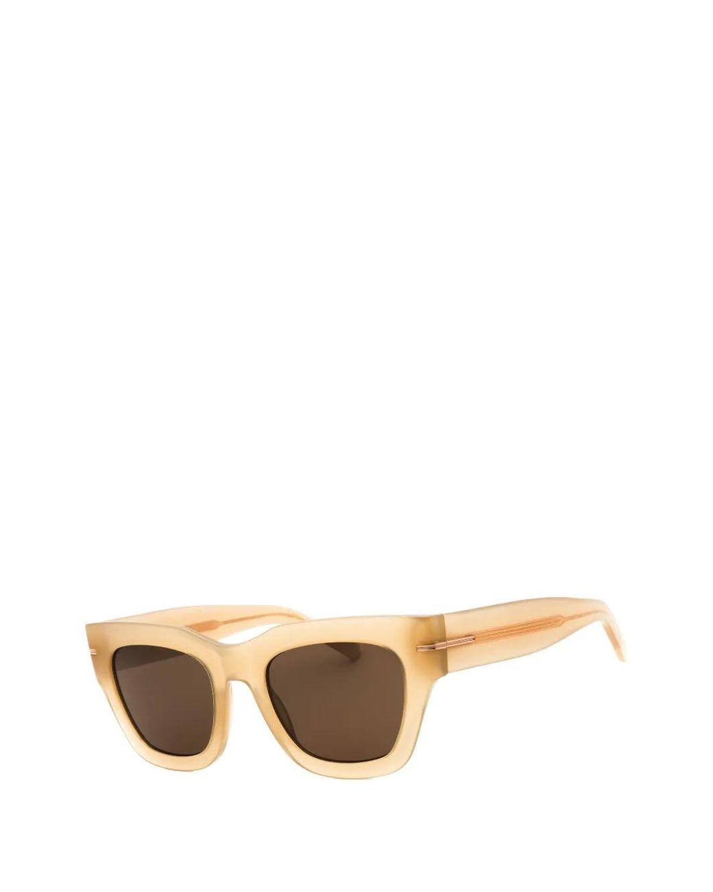 Boss Natural Rectangle-Frame Sunglasses