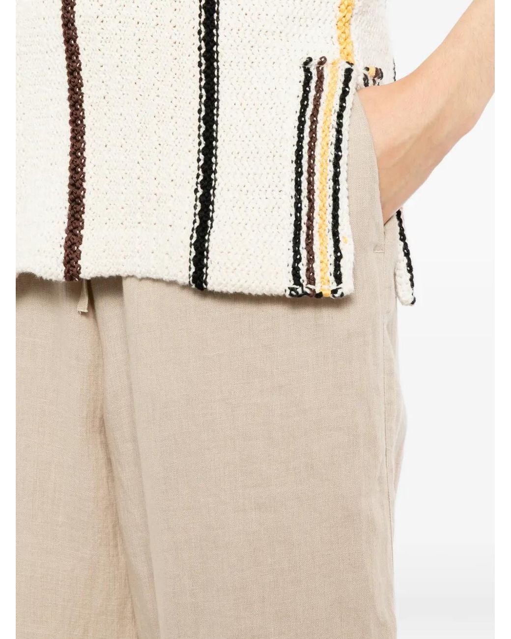 James Perse White Drawstring Trousers