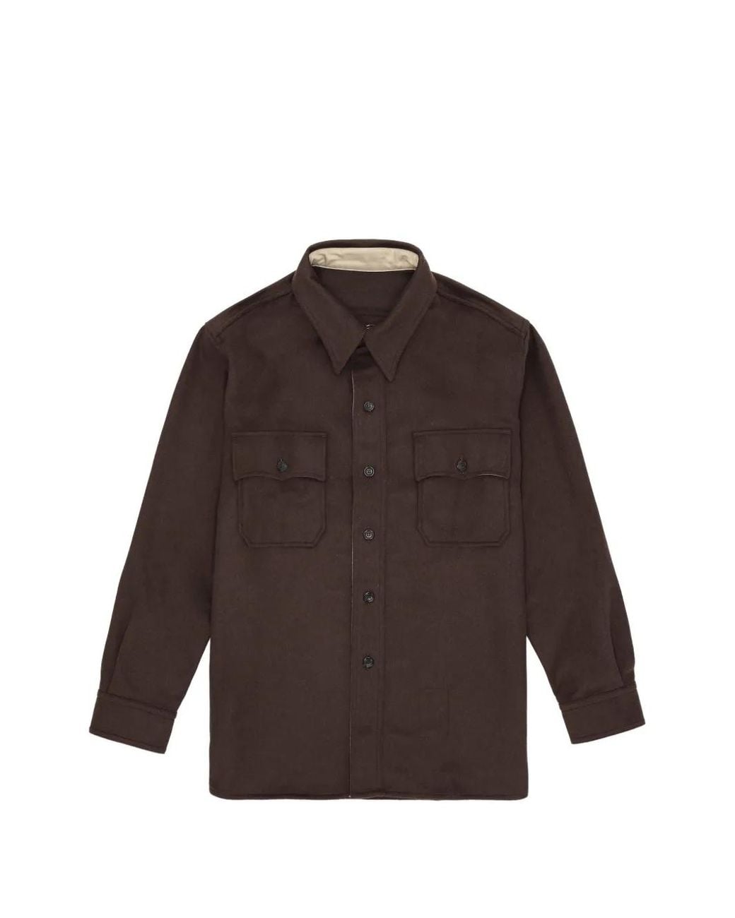 Fortela Brown Cpo2.0 Chest-Pockets Shirt for men