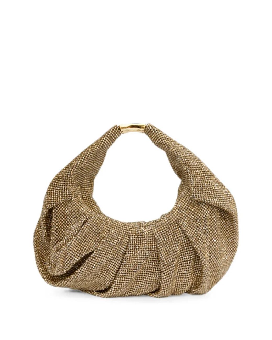 Benedetta Bruzziches Metallic Yennifer Crystal-Embellished Shoulder Bag