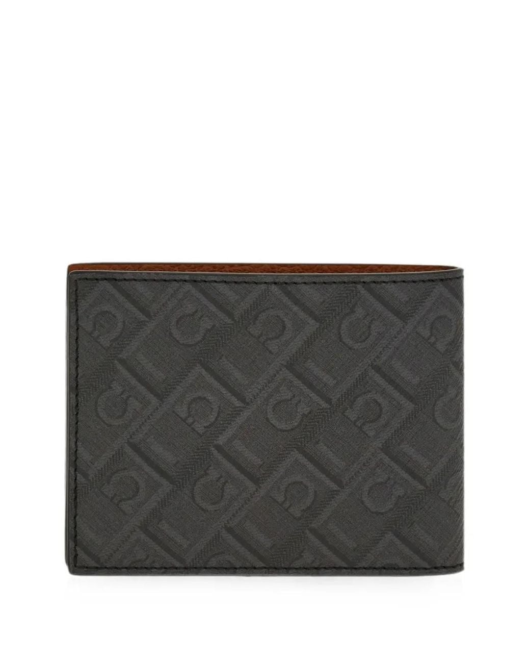 Ferragamo Gray Monogram Wallet for men