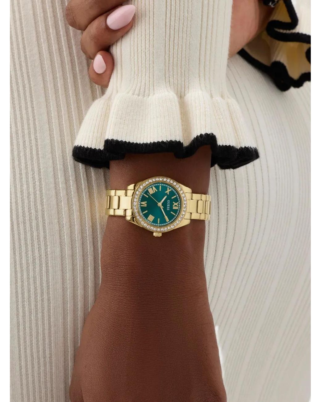 Guess Metallic Mini Luna Tone Analog Watch