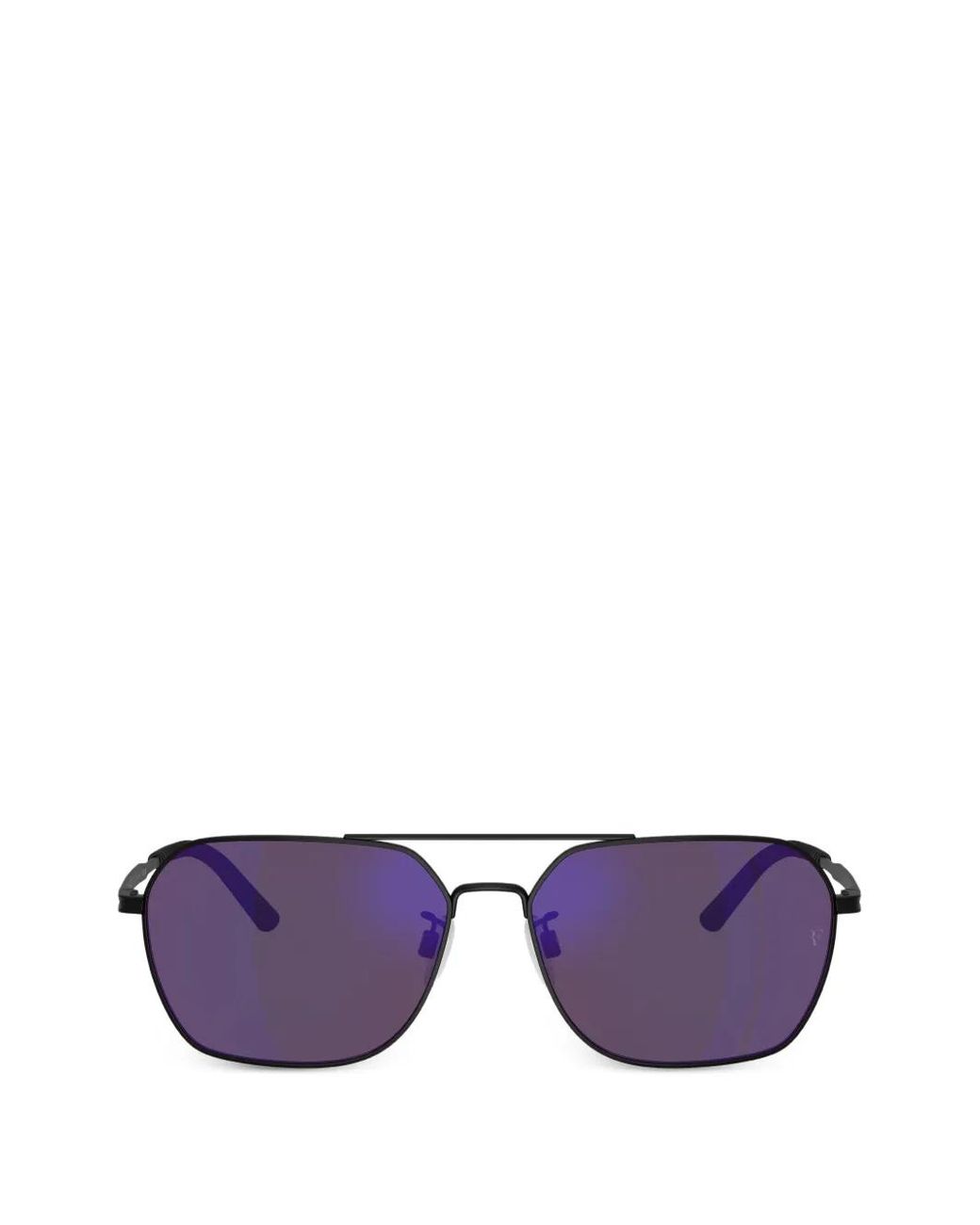 Oliver Peoples Purple Pilot-Frame Sunglasses