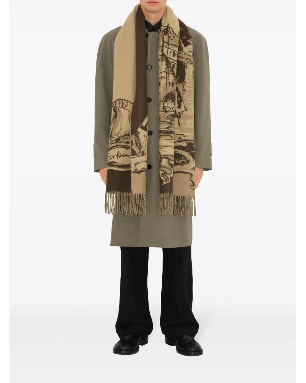 Burberry Metallic Tower Bridge Scarf