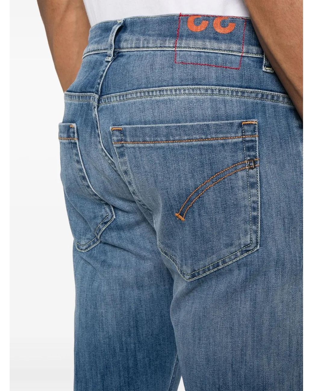 Dondup Blue George Mid-Rise Skinny Jeans for men