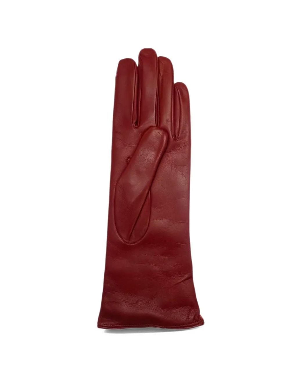 Restelli Red Leather Gloves