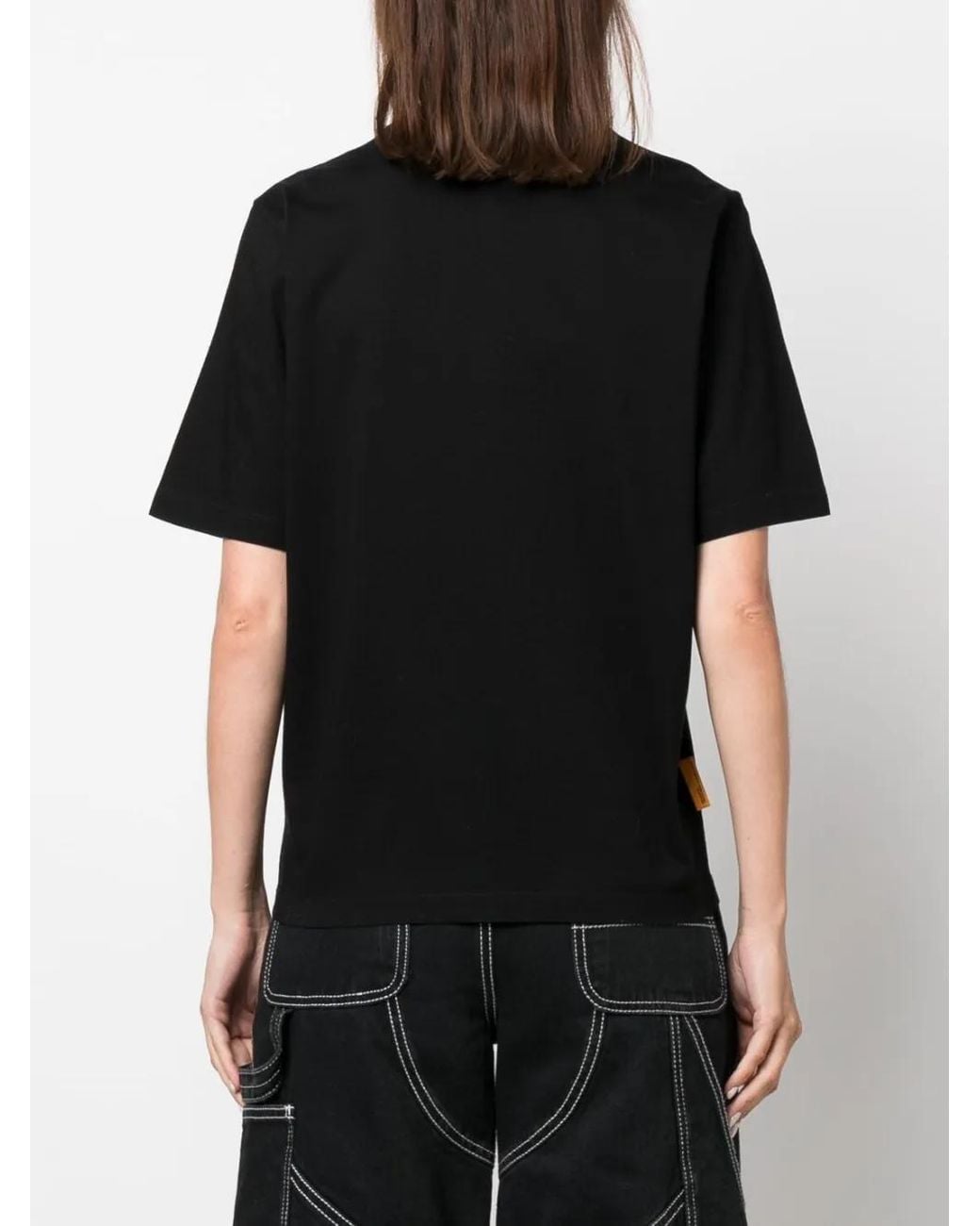 DSquared² Black Pac -Print Cotton T-Shirt