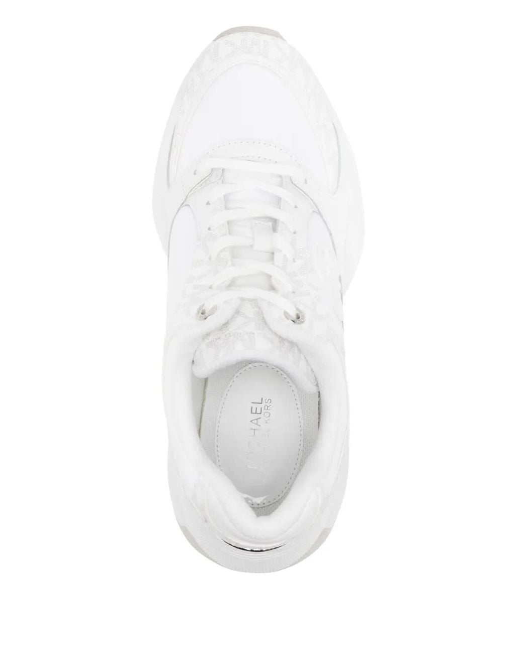 Michael Kors White Lace-Up Fastening Trainer