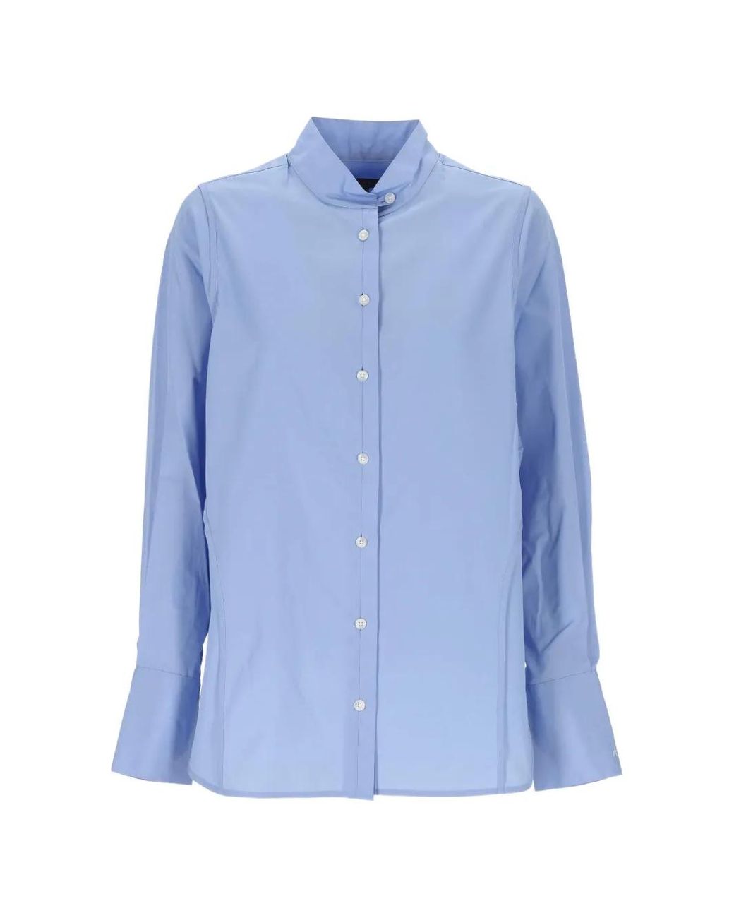 Rag & Bone Blue Back-Pleat Button-Down Shirt