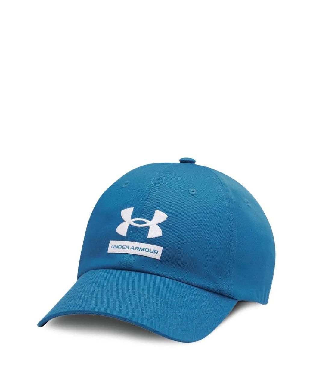Under Armour Blue Essential Low Logo-Patch Baseball Cap for men