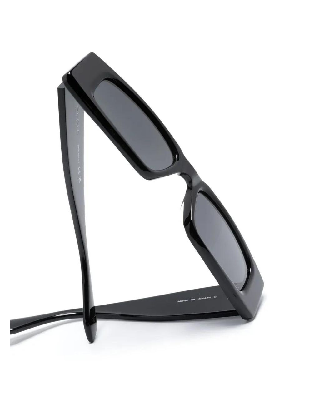 Alaïa Black Rectangle-Frame Sunglasses
