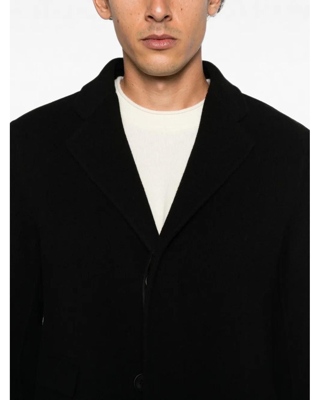 The Row Black Zori Single-Breasted Coat for men