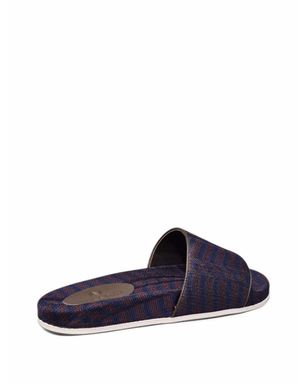 Missoni Blue Zigzag-Knit Slippers