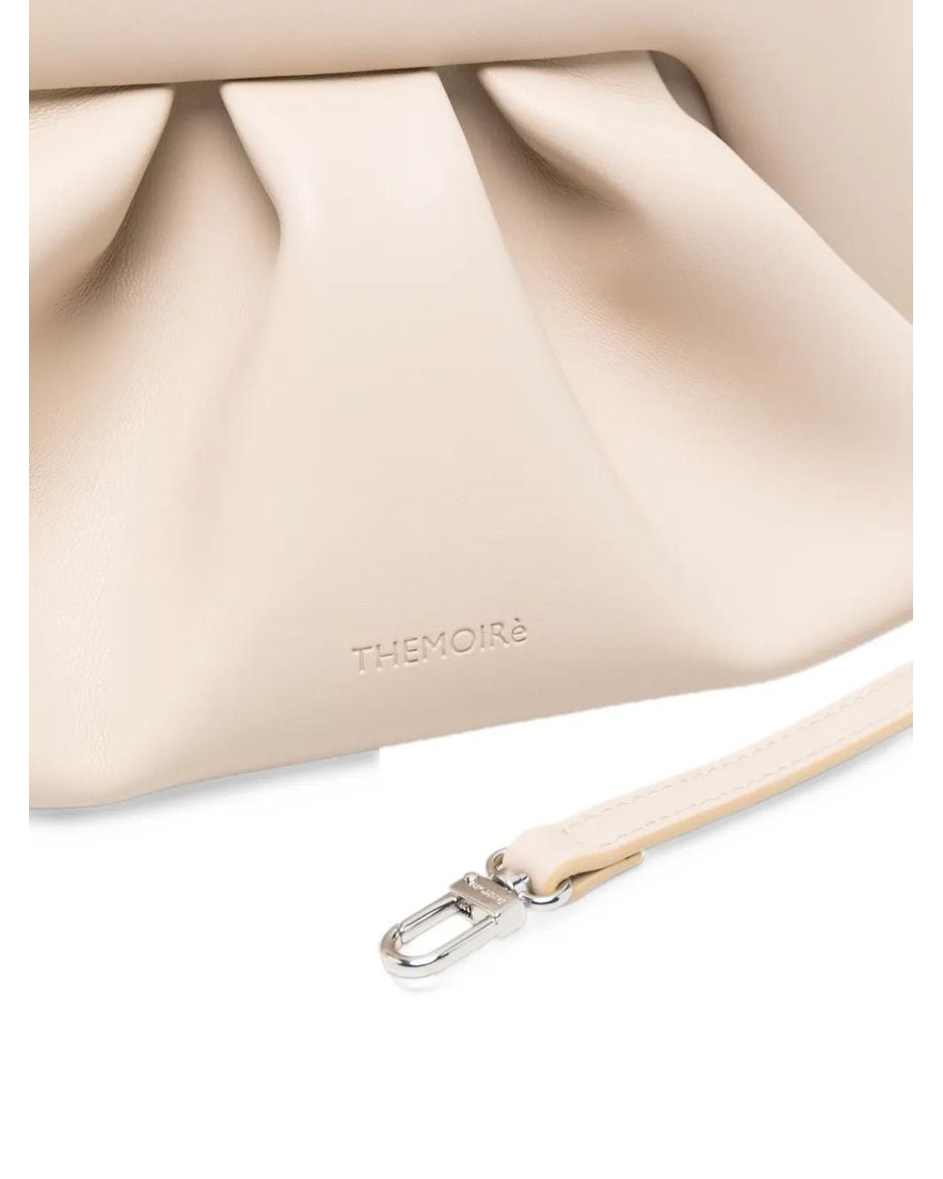 THEMOIRÈ Natural Bios Ruched Clutch Bag